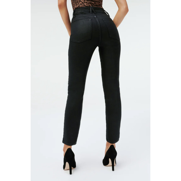 NWT Good American Good Legs - Black Coated - Picture 3 of 10